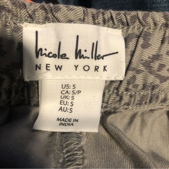 Nicole Miller Animal Print Joggers Small - Picture 7 of 10